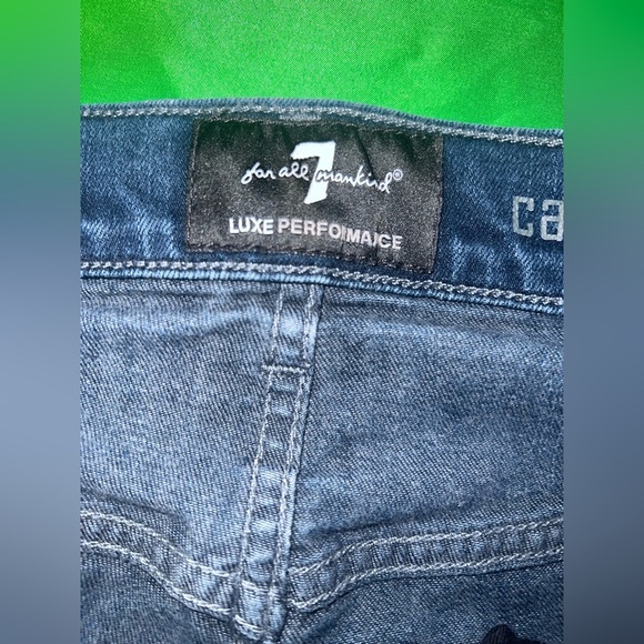 Men's 7 for All Mankind Carsen Lux Performance Blue Straight Leg Jeans size 36 - Picture 10 of 13